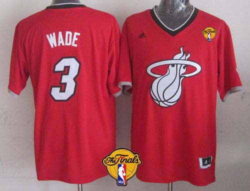 Heat #3 Dwyane Wade Red 2013 Christmas Day Swingman Finals Patch Stitched NBA Jersey Heat #3 Dwyane Wade Red 2013 Christmas Day Swingman Finals Patch Stitched NBA Jersey