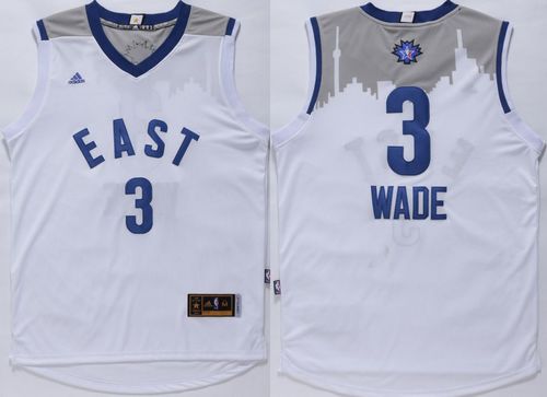 Heat #3 Dwyane Wade White 2016 All Star Stitched NBA Jersey Heat #3 Dwyane Wade White 2016 All Star Stitched NBA Jersey