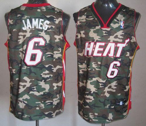 Heat #6 LeBron James Camo Stealth Collection Stitched NBA Jersey Heat #6 LeBron James Camo Stealth Collection Stitched NBA Jersey
