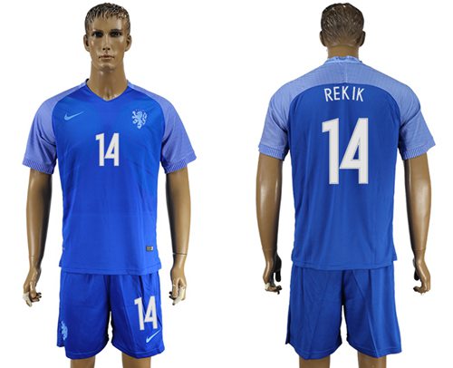 Holland #14 Rekik Away Soccer Country Jersey Holland #14 Rekik Away Soccer Country Jersey