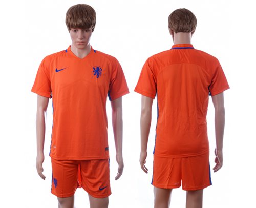 Holland Blank Home Soccer Country Jersey Holland Blank Home Soccer Country Jersey