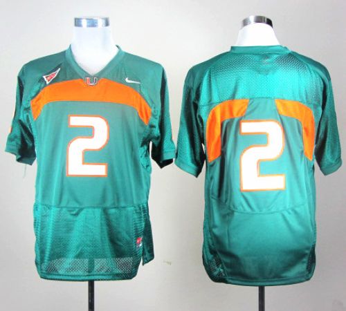 Hurricanes #2 Green Stitched NCAA Jerseys Hurricanes #2 Green Stitched NCAA Jerseys