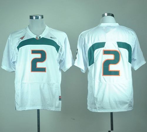 Hurricanes #2 White Stitched NCAA Jerseys Hurricanes #2 White Stitched NCAA Jerseys