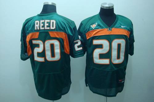 Hurricanes #20 Ed Reed Green Stitched NCAA Jerseys Hurricanes #20 Ed Reed Green Stitched NCAA Jerseys