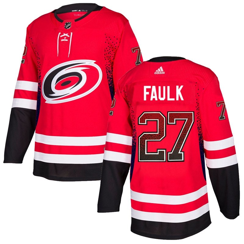 Hurricanes 27 Justin Faulk Red Drift Fashion Adidas Jersey Hurricanes 27 Justin Faulk Red Drift Fashion Adidas Jersey