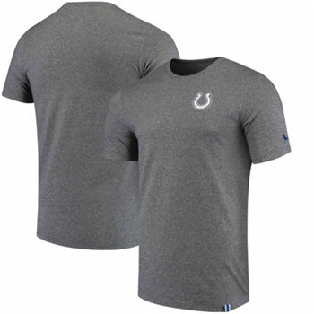 Indianapolis Colts Nike Marled Patch T-Shirt - Heathered Gray