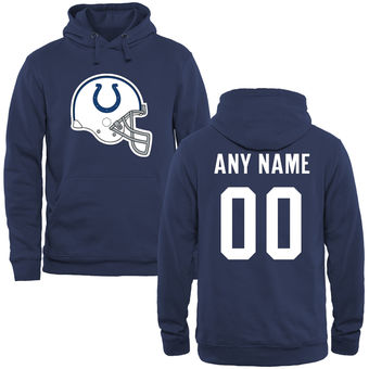 Indianapolis Colts Sky Blue Custom Name & Number Helmet Pullover Hoodie