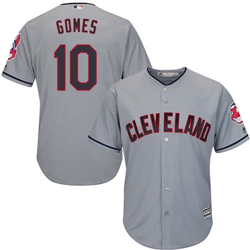 Indians #10 Yan Gomes Grey Road Stitched Youth MLB Jersey Indians #10 Yan Gomes Grey Road Stitched Youth MLB Jersey