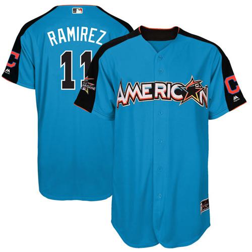 Indians #11 Jose Ramirez Blue 2017 All-Star American League Stitched Youth MLB Jersey