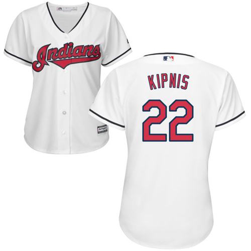 Indians #22 Jason Kipnis White Women's Home Stitched MLB Jersey Indians #22 Jason Kipnis White Women's Home Stitched MLB Jersey