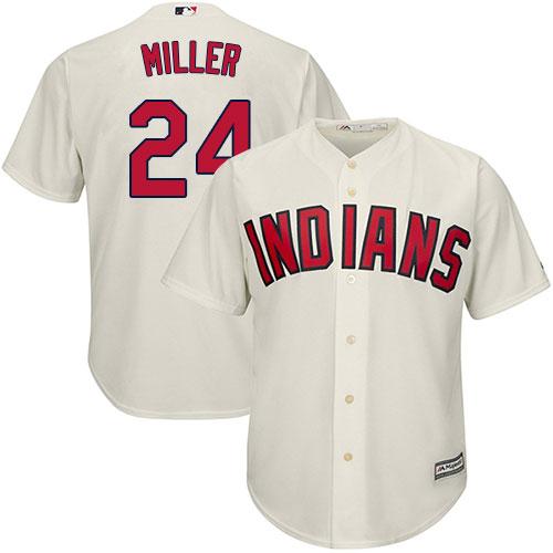Indians #24 Andrew Miller Cream Alternate Stitched Youth MLB Jersey Indians #24 Andrew Miller Cream Alternate Stitched Youth MLB Jersey