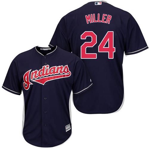 Indians #24 Andrew Miller Navy Blue Alternate Stitched Youth MLB Jersey Indians #24 Andrew Miller Navy Blue Alternate Stitched Youth MLB Jersey