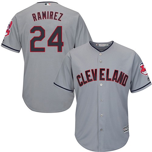Indians #24 Manny Ramirez Grey Road Stitched Youth MLB Jersey Indians #24 Manny Ramirez Grey Road Stitched Youth MLB Jersey