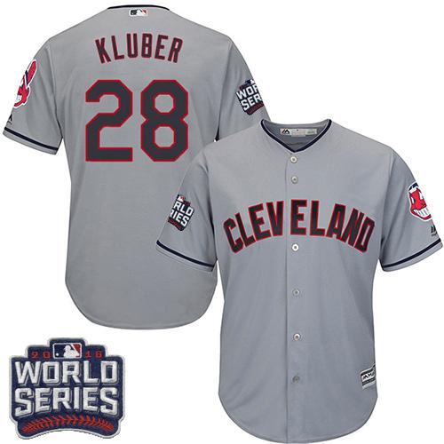 Indians #28 Corey Kluber Grey Road 2016 World Series Bound Stitched Youth MLB Jersey Indians #28 Corey Kluber Grey Road 2016 World Series Bound Stitched Youth MLB Jersey