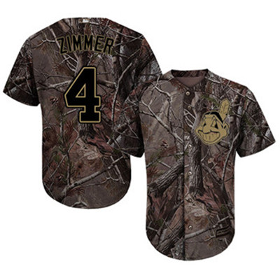 Indians #4 Bradley Zimmer Camo Realtree Collection Cool Base Stitched Baseball Jersey Indians #4 Bradley Zimmer Camo Realtree Collection Cool Base Stitched Baseball Jersey