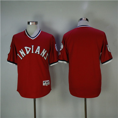 Indians Blank Red Throwback Stitched MLB Jersey Indians Blank Red Throwback Stitched MLB Jersey
