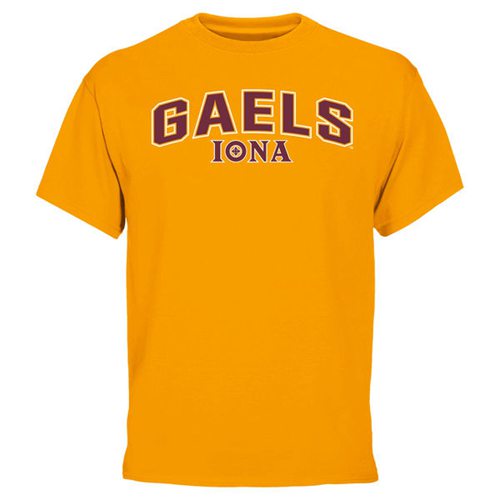 Iona College Gaels Proud Mascot T-Shirt Gold