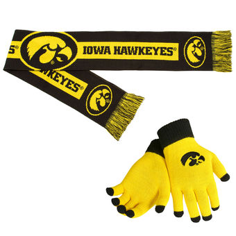 Iowa Hawkeyes Gloves & Scarf Set