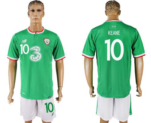 Ireland #10 Keane Home Soccer Country Jersey Ireland #10 Keane Home Soccer Country Jersey