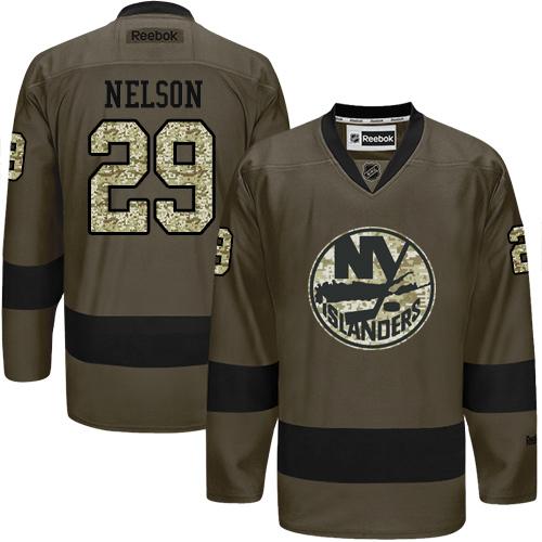 Islanders #29 Brock Nelson Green Salute to Service Stitched NHL Jersey Islanders #29 Brock Nelson Green Salute to Service Stitched NHL Jersey
