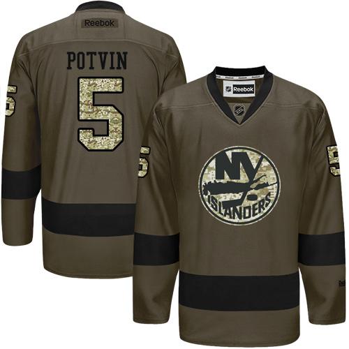 Islanders #5 Denis Potvin Green Salute to Service Stitched NHL Jersey Islanders #5 Denis Potvin Green Salute to Service Stitched NHL Jersey