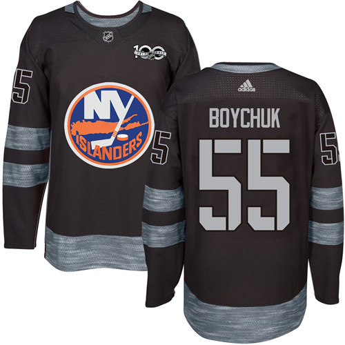 Islanders #55 Johnny Boychuk Black 1917-2017 100th Anniversary Stitched NHL Jersey Islanders #55 Johnny Boychuk Black 1917-2017 100th Anniversary Stitched NHL Jersey