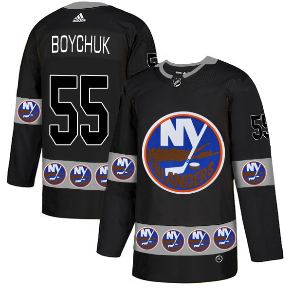 Islanders 55 Johnny Boychuk Black Team Logos Fashion Adidas Jersey Islanders 55 Johnny Boychuk Black Team Logos Fashion Adidas Jersey