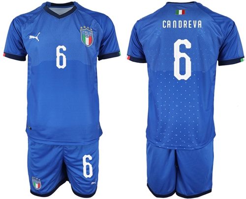 Italy #6 Candreva Home Soccer Country Jersey - 副本 - 副本