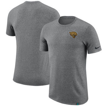 Jacksonville Jaguars Nike Marled Patch T-Shirt - Heathered Gray