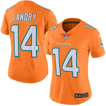 Jarvis Landry Miami Dolphins Nike Women's Color Rush Limited Jersey - Orange