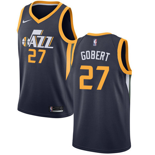 Jazz #27 Rudy Gobert Navy Women's Basketball Swingman Icon Edition Jersey