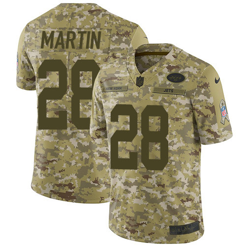 Jets #28 Curtis Martin Camo Youth Stitched Football Limited 2018 Salute to Service Jersey Jets #28 Curtis Martin Camo Youth Stitched Football Limited 2018 Salute to Service Jersey