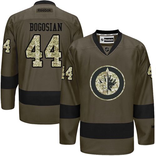 Jets #44 Zach Bogosian Green Salute to Service Stitched NHL Jersey Jets #44 Zach Bogosian Green Salute to Service Stitched NHL Jersey