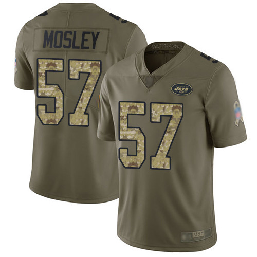 Jets #57 C.J. Mosley Olive Camo Youth Stitched Football Limited 2017 Salute to Service Jersey Jets #57 C.J. Mosley Olive Camo Youth Stitched Football Limited 2017 Salute to Service Jersey