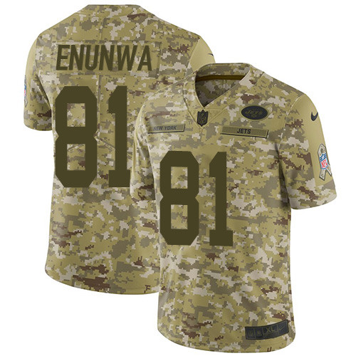 Jets #81 Quincy Enunwa Camo Youth Stitched Football Limited 2018 Salute to Service Jersey Jets #81 Quincy Enunwa Camo Youth Stitched Football Limited 2018 Salute to Service Jersey