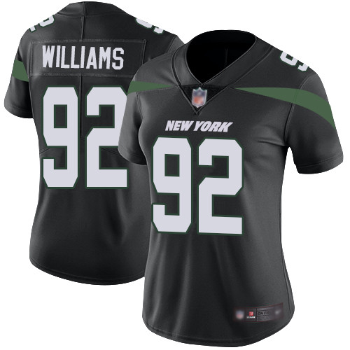 Jets #92 Leonard Williams Black Alternate Women's Stitched Football Vapor Untouchable Limited Jersey Jets #92 Leonard Williams Black Alternate Women's Stitched Football Vapor Untouchable Limited Jersey
