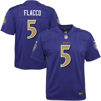 Joe Flacco Baltimore Ravens Nike Youth Color Rush Game Jersey - Purple Joe Flacco Baltimore Ravens Nike Youth Color Rush Game Jersey - Purple