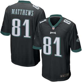 Jordan Matthews Philadelphia Eagles Nike Team Game Jersey - Black Jordan Matthews Philadelphia Eagles Nike Team Game Jersey - Black