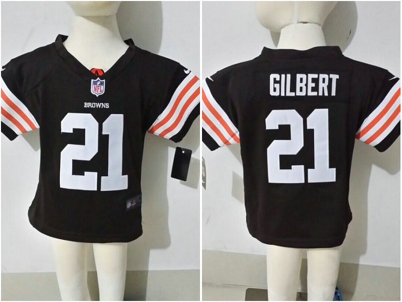 Justin Gilbert Cleveland Browns #21 Brown Kids Jersey Justin Gilbert Cleveland Browns #21 Brown Kids Jersey
