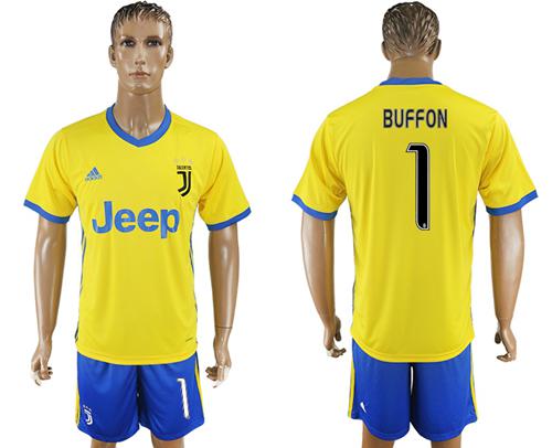 Juventus #1 Buffon Away Soccer Club Jersey
