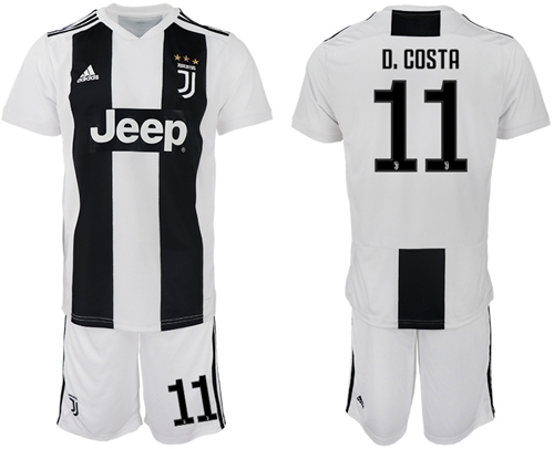 Juventus #11 D.Costa Home Soccer Club Jersey