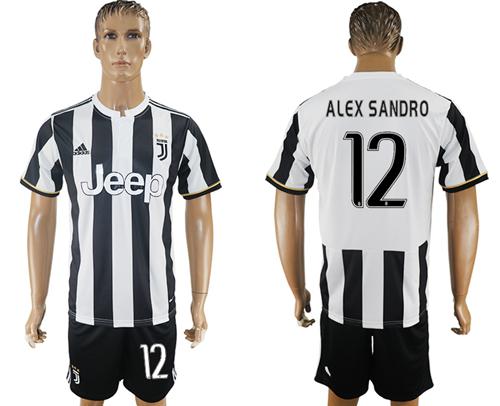 Juventus #12 Alex Sandro Home Soccer Club Jersey