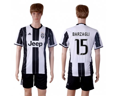 Juventus #15 Barzagli Home Soccer Club Jersey Juventus #15 Barzagli Home Soccer Club Jersey