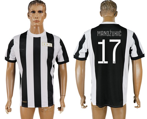Juventus #17 Mandzukic 120th Anniversary Soccer Club Jersey Juventus #17 Mandzukic 120th Anniversary Soccer Club Jersey