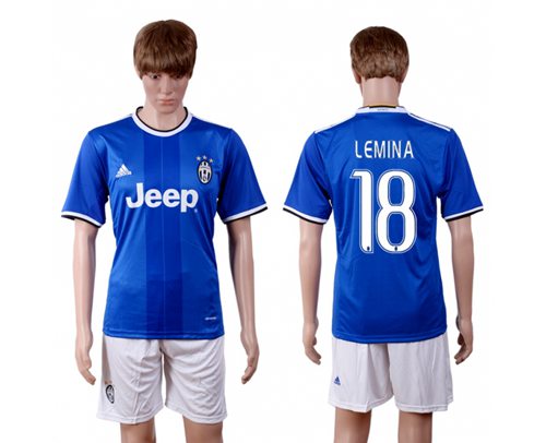 Juventus #18 Lemina Away Soccer Club Jersey Juventus #18 Lemina Away Soccer Club Jersey