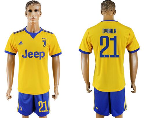 Juventus #21 Dybala Away Soccer Club Jersey