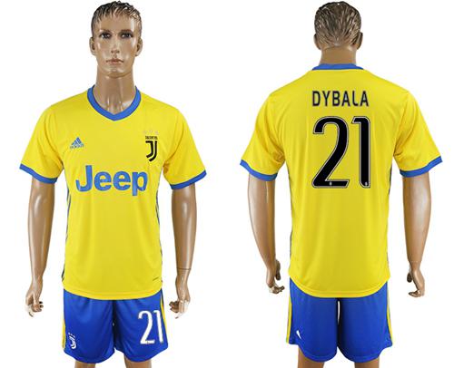 Juventus #21 Dybala Away Soccer Club Jersey