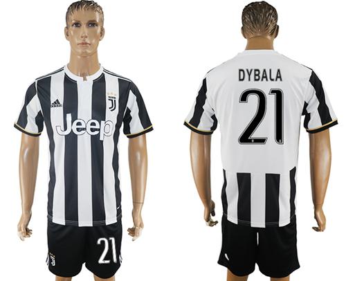 Juventus #21 Dybala Home Soccer Club Jersey