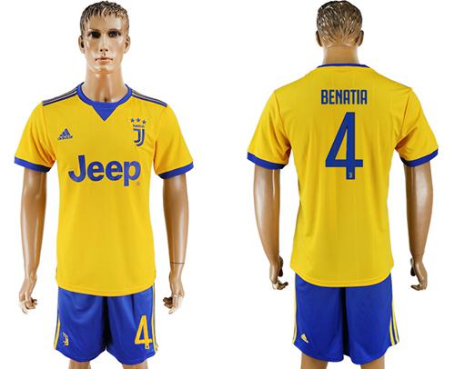 Juventus #4 Benatia Away Soccer Club Jersey Juventus #4 Benatia Away Soccer Club Jersey