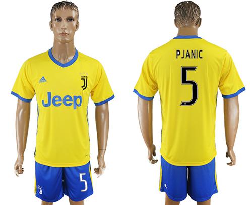 Juventus #5 Pjanic Away Soccer Club Jersey